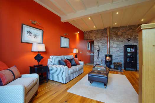 Exterior of The Coach — the dog-free luxury cottage at the Ty Mawr Collection